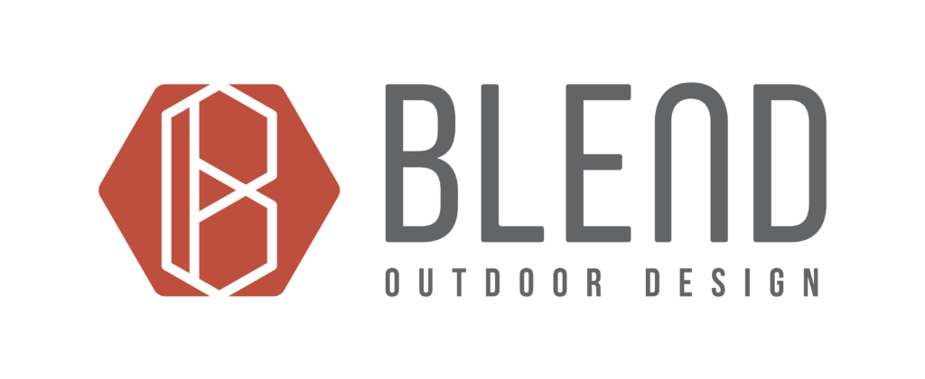 Blend Outdoor Design logo branding design