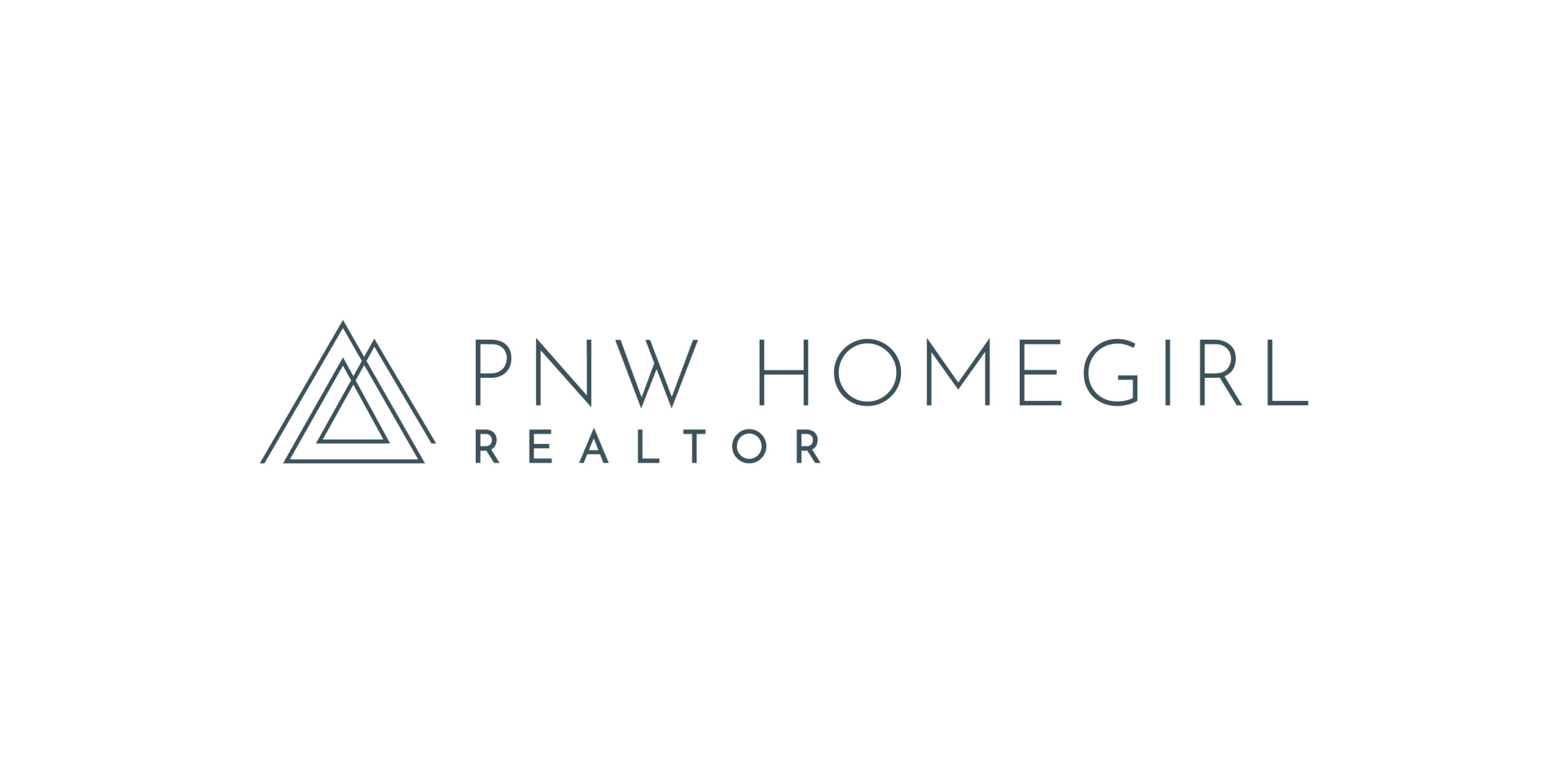 PNW HomeGirl Realtor logo design